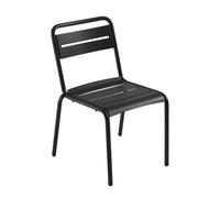 Emu Chaise de jardin Star noir lxHxP 54x81x61cm