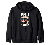 Emu Daddy Oiseau Autruche Marcheur Papa Fête des Pères Grand Sweat à Capuche