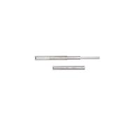 Emuca 3007205 Paire de Coulisses/Glissières à Billes Sortie Totale Argent 45 mm x 350 mm pour Tiroir