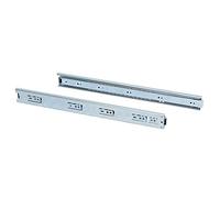 Emuca 3028905 Paire de coulisses/glissières à billes sortie totale 45mm x 650mm pour tiroir
