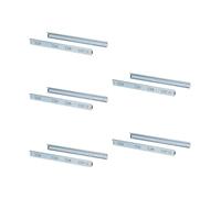 Emuca 3043705 Paire de coulisses/glissières à billes sortie totale 45mm x 600mm pour tiroir, Lot de 5, Zingué