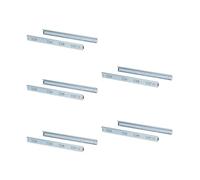 Emuca 3043805 Paire de coulisses/glissières à billes sortie totale 45mm x 650mm pour tiroir, Lot de 5, Zingué