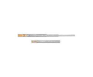 Emuca 3049805 Paire de coulisses/glissières à billes sortie totale et fermeture amortie 45 mm x 500 mm pour tiroir, Zingué, L 500 mm