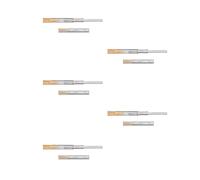 Emuca 3051005 Paire de coulisses/glissières à billes sortie totale et fermeture amortie 45mm x 300mm pour tiroir, Lot de 5, Zingué