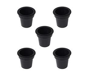 Emuca 3920317 Accessoire porte objets Pot, Plastique noir, Plastique.