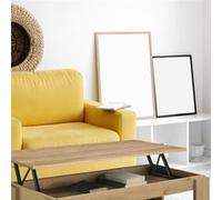 Emuca 4014814 Ensemble de mécanismes de levage pour tables basses, permette elevare la mesa 192mm, Acier, Peint en noir Peint en noir G