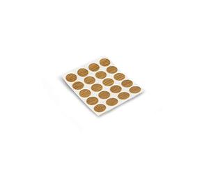 EMUCA 4026419 Cache couvre vis adhésif, Chêne, Ø 13 mm, Set de 200 Pièces, Gris Anthracite