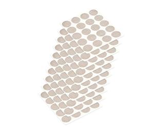 EMUCA 4026428 Cache couvre vis adhésif, Effet Textile Beige, Ø 13 mm, Set de 200 Pièces