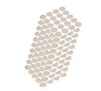 EMUCA 4026428 Cache couvre vis adhésif, Effet Textile Beige, Ø 13 mm, Set de 200 Pièces