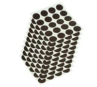 EMUCA 4026483 Cache couvre vis adhésif, Wengué, Ø 13 mm, Set de 200 Pièces