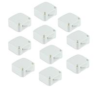 Emuca 5070915 Lot de 10 interrupteurs à actionner lors de l ouverture ou de la fermeture d une porte de placard, Plastique, Bla