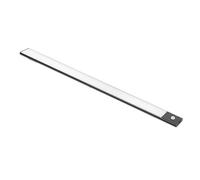 Emuca Luminaire LED Kaus Black rechargeable par USB avec détecteur de mouvement, 400mm, Peint en noir Peint en noir G