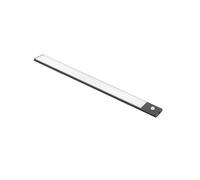 Emuca 5214314 Luminaire LED Kaus Black rechargeable par USB avec détecteur de mouvement, 600mm, Peint en noir