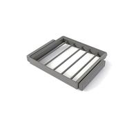 Emuca 7133752 Kit de porte pantalon à 7tringles et rack ajustable Quartz pour armoires glissières extension totale et à fermet