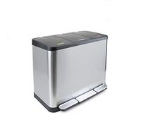 EMUCA 8200165 Poubelle de Recyclage, Acier inoxydable, 9L