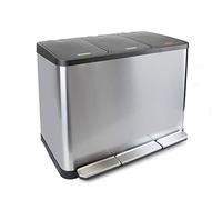 EMUCA 8200265 Poubelle de Recyclage, Acier inoxydable, 15L