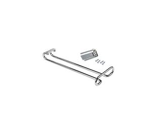 Emuca 8929511 Support porte-verres à pied suspendu sous armoire/étagère, 28cm long en acier chromé 1 Chromé