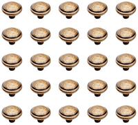 EMUCA 9160008 Boutons pour meuble en Zamack, Bronze, Ø32 mm, Set de 25 Pièces