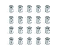 EMUCA 9161611 Boutons pour meuble en Zamack, Chromé, Ø20 mm, Set de 20 Pièces