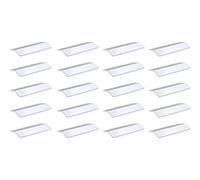 Emuca 9162762 Lot de 20 Poignées Profil adhésives en Alu longueur 126 mm Anodisé Mat