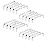 Emuca 9163311 Poignée pour meuble diamètre Ø8mm, CC 96mm, acier, chromé, Set de 20 pièces