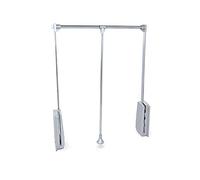 Penderie escamotable pour armoire Hang 450-600 mm - chromé EMUCA