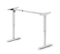 Emuca - Bureau Électrique Réglable en Hauteur, Cadre Table motorisé réglable en Hauteur 660-1170mm, Acier, Blanc