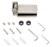 Emuca - Charnière horizontale pour porte en verre 34 mm pour 8-12 mm acier inoxydable
