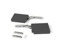 Emuca - Compas pour portes relevables Altius Lift, Relevable 4000-9000 (extra high), Acier et plastique, Gris antracite