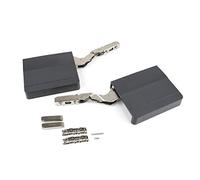 Emuca - Compas pour portes relevables, charnière porte amortisseur force 1.600-3.600, Acier et plastique, Gris anthracite
