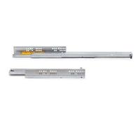 Emuca - Coulisses invisibles pour tiroirs à sortie totale avec systéme push Silver Pour tiroirs de 50 cm de profondeur Zingué G