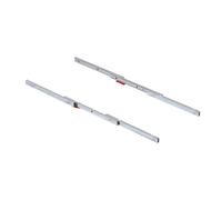 Emuca Coulisses pour table à rallonge Coktail Reverse H35, Aluminium, Inox anodisé
