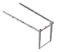 Emuca - Coulisses pour table à rallonge Party Inox brossé G