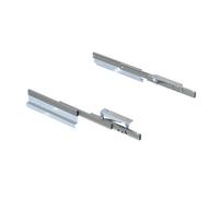 Emuca Coulisses pour table extensible et relevable Oplà Folding+39, Aluminium, Acier inox anodisé