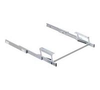 Emuca Coulisses pour table extensible et relevable Oplà Top, Aluminium, Acier inox anodisé