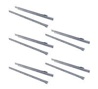 Emuca - Coulisses pour tiror de 550mm avec Sortie partielle en Couleur Gris métallisé, Lot de 5 glissières de tiroir