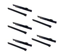 Emuca - Coulisses pour tiror de pour tiroir, 250mm avec Sortie partielle en Couleur Noir, Lot de 5 glissières de tiroir