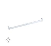 Emuca - Éclairage pour Armoire ou vestiaire, Barre de penderie avec LED 4W-12V DC et détecteur de Mouvement, Aluminium anodisé Mat, L 708-858mm