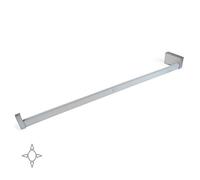 Emuca - Éclairage pour Armoire ou vestiaire, Barre de penderie avec LED réchargeable et détecteur de Mouvement, Plusieurs mesures et Couleurs (1008-1158mm, Anodisé Mat)