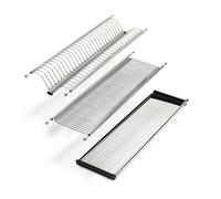 Emuca - Égouttoir Suspendu Drynox pour Assiettes et Verres, largeur intérieur module 535-585mm, chromée, Acier