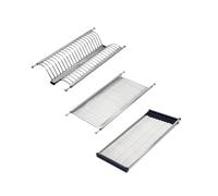 Emuca - Égouttoir Suspendu Drynox pour Assiettes et Verres, largeur intérieur module 535-585mm, chromée, Acier