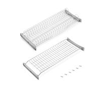 Emuca - Égouttoir Suspendu Suprastar pour Assiettes et Verres, Largeur intérieur Module 660-670mm, chromée, Acier
