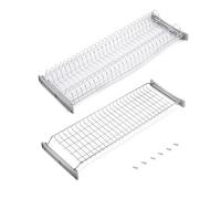 Emuca - Égouttoir Suspendu Suprastar pour Assiettes et Verres, Largeur intérieur Module 760-770mm, chromée, Acier