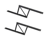 Emuca - Ensemble de mécanismes de levage pour tables basses, permette elevare la mesa 192mm, Acier, Peint en noir