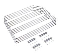 Emuca - Ensemble de séparateurs pour armoires et étagères - Acier finition chromée - 4 pièces