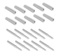 Emuca - Ferme-porte Push Lite à visser sur l'armoire avec réglage, 80 mm, Amortisseur, Plastique gris, Plastique, 10 unités