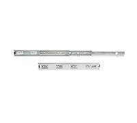 Emuca - Glissières pour tiroir avec roulement à billes 45mm x 300mm, Lot de 1 paire de coulisses à sortie totale avec équerres