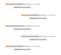 Emuca - Coulisses pour tiroirs à billes 45 x 600 mm - Sortie totale, fermeture amortie - 5 jeux