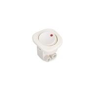 Lot de 10 interrupteurs à encastrer D21x21, Plastique, Blanc