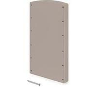 Emuca Jeu de d'inserts latéraux pour Penderie escamotable pour Hang, Plastique, Peint gris pierre Peint gris pierre G